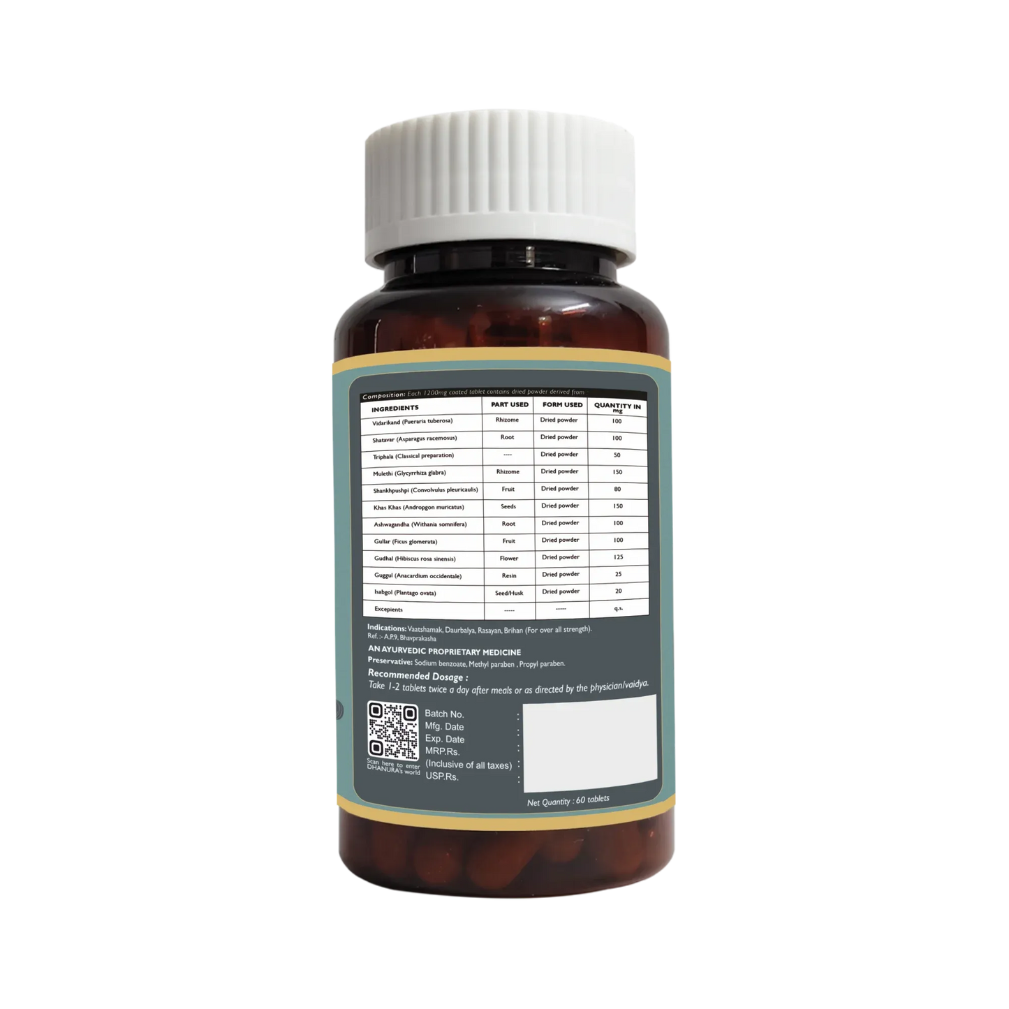 Dhanura Sfurti Vardhak - Ayurvedic Energy & Vitality Booster