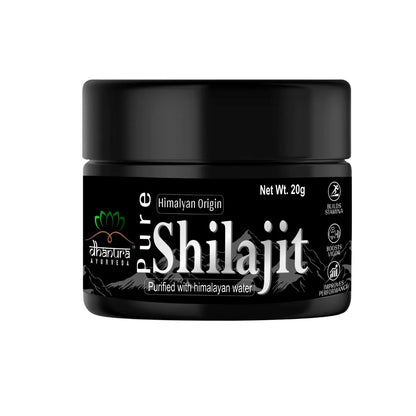 Dhanura Pure Himalayan Shilajit Resin - 85+ Minerals, 75% Fulvic (20 Gram)