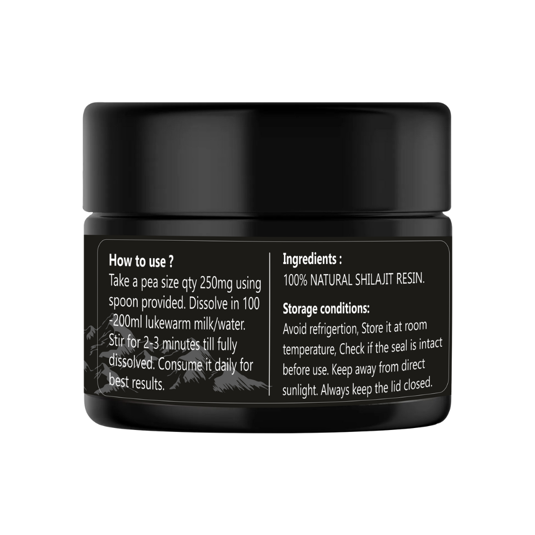 Pure Himalayan Shilajit Resin - 85+ Minerals, 75% Fulvic (20 Gram)