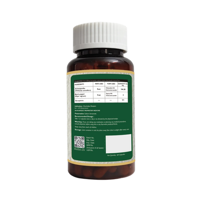 Pure Ashwagandha for Stress Relief, Energy & Mental Balance -60 Tablets