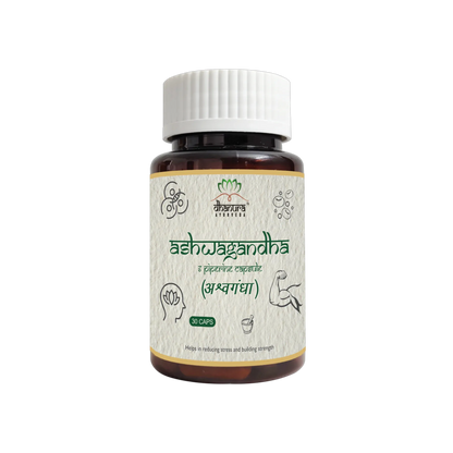 Pure Ashwagandha for Stress Relief, Energy & Mental Balance -60 Tablets