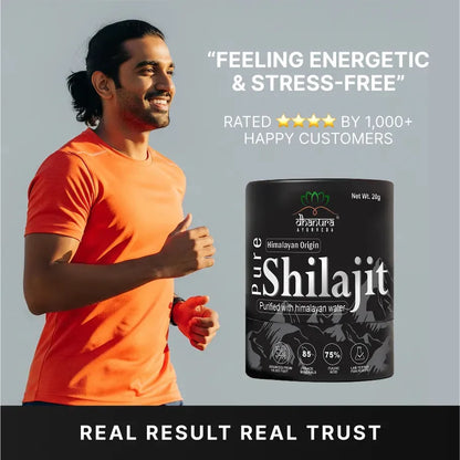 Dhanura Pure Himalayan Shilajit Resin - 85+ Minerals, 75% Fulvic (20 Gram)