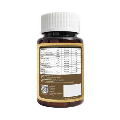 Gas Hanta Vati - Ayurvedic Digestive Support for Gas, Acidity, Bloating & Constipation