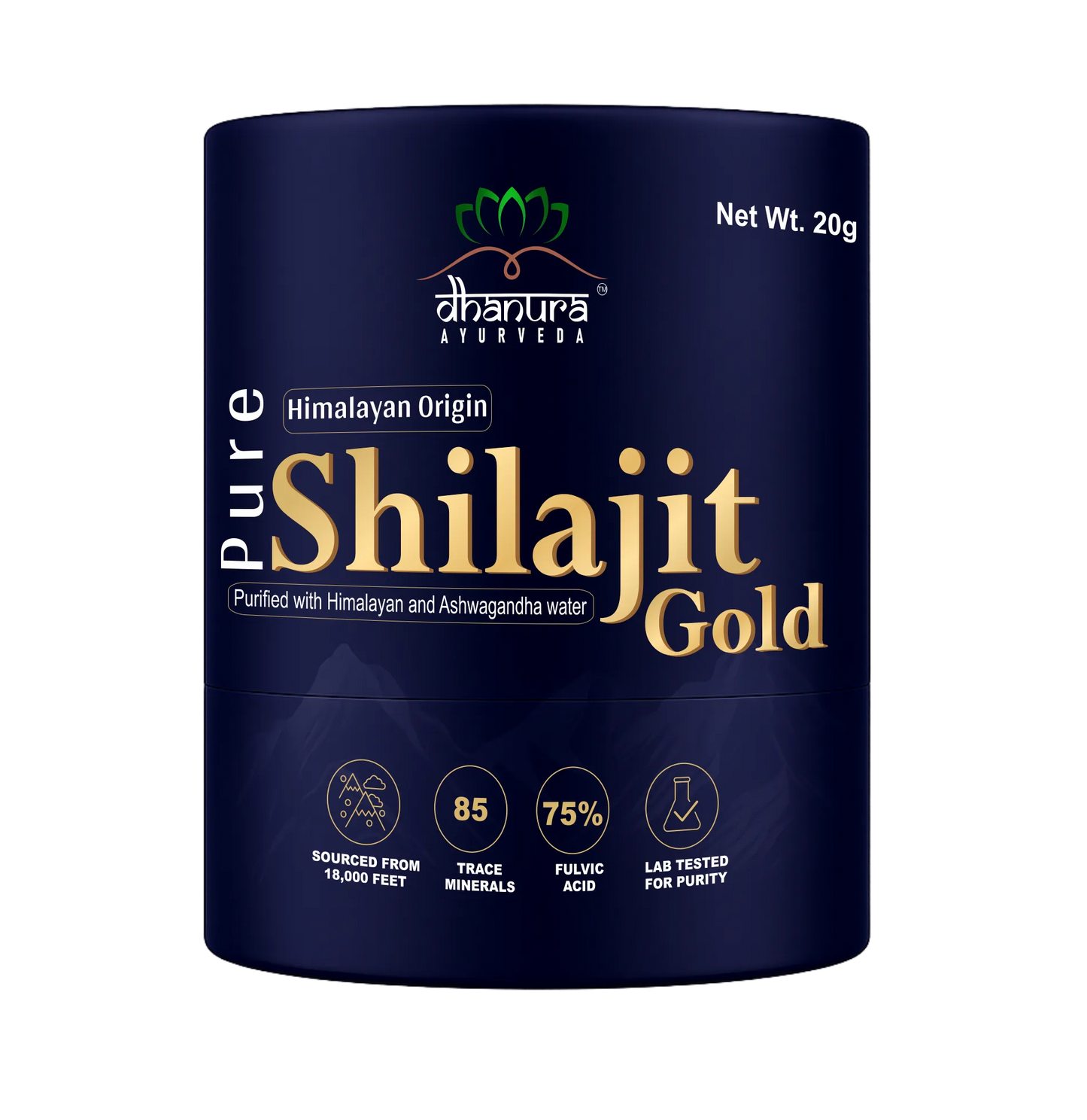 Premium Himalayan Shilajit Resin - Gold - Original Himalayan Shilajit- Dhanura