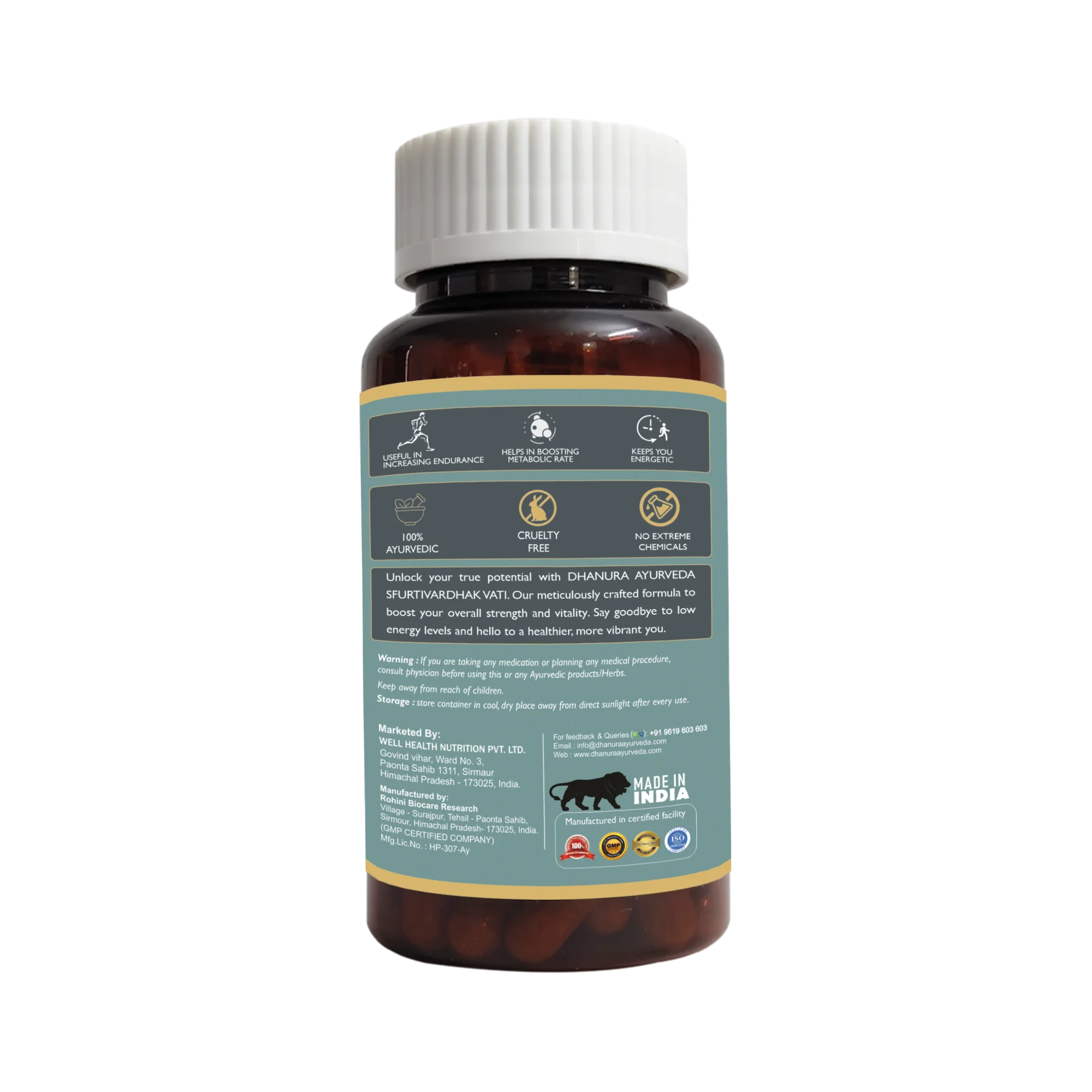 SFURTI VARDHAK 60 TABS: Supports Mental Clarity, Energy & Productivity