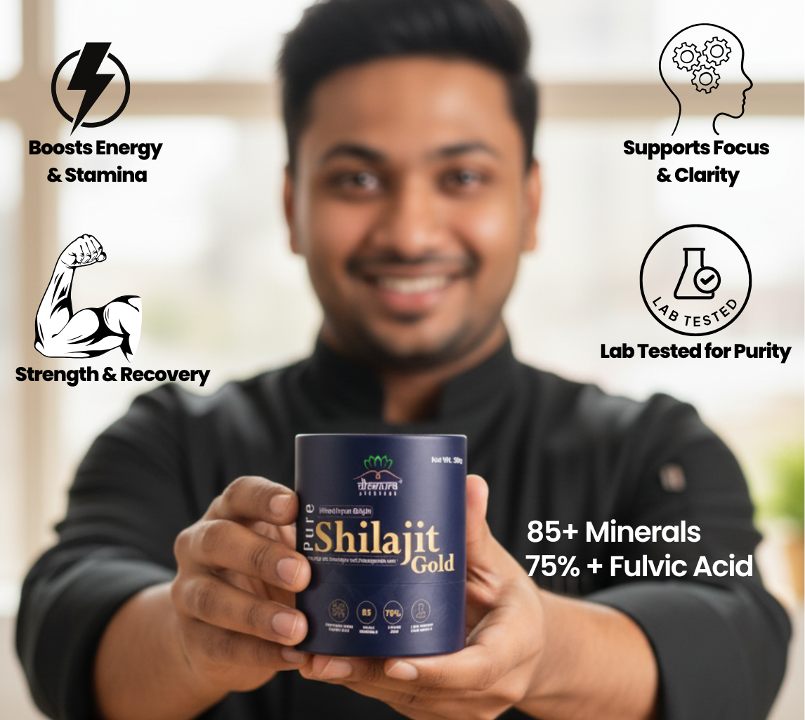 Premium Shilajit Gold Resin -85+ Minerals, 75% Fulvic Acid (20 Gram)