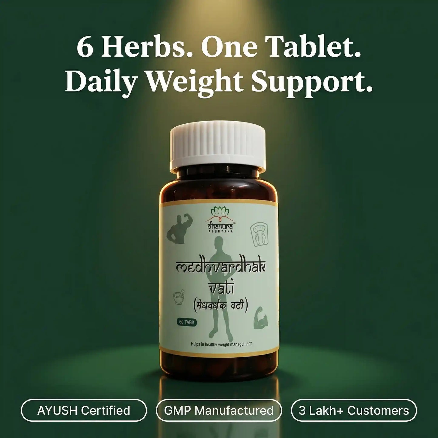 Dhanura Medhvardhak - Ayurvedic Weight Gain Supplement