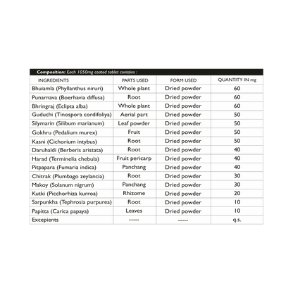 Dhanura Yakrit Amrit Vati - Ayurvedic Liver Detox Supplement