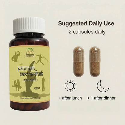 Paurush Samvardhak – Ayurvedic Men’s Strength & Daily Stamina Support: Dhanura