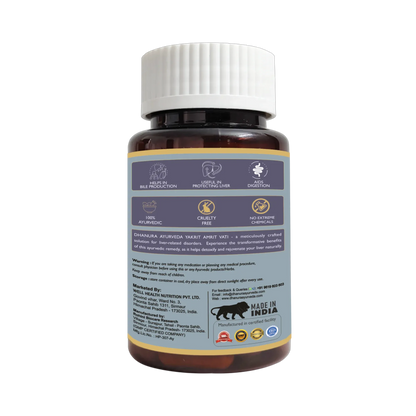Dhanura Yakrit Amrit Vati - Ayurvedic Liver Detox Supplement